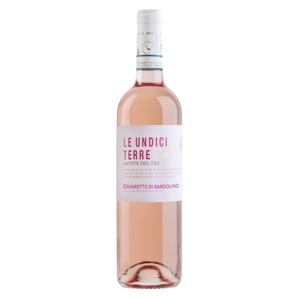 LE UNDICI TERRE VINO BARDOLINO DI CHIARETTO MONTE DEL FRA' ML.750 - Pacco da 6