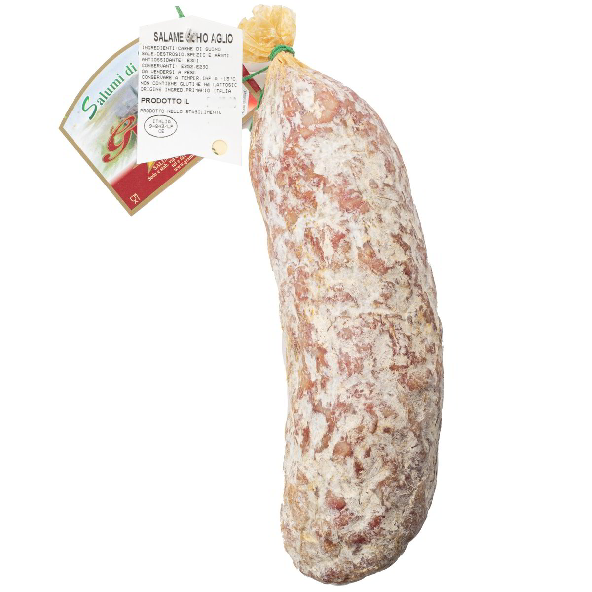 SALAME SCHIO CON AGLIO gr. 600 - Pacco da 6