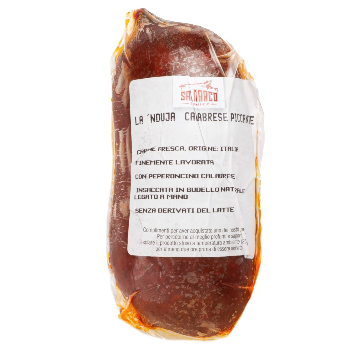 LA 'NDUJA CALABRESE PICCANTE gr 350 - Pacco singolo