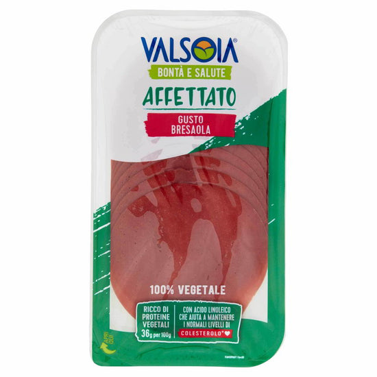 AFFETTATO VEGETALE GUSTO BRESAOLA VALSOIA gr. 90 - Pacco da 6