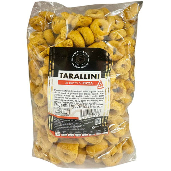 TARALLINI AL GUSTO PIZZA BOTTEGA ANTICHI SAPORI KG. 1 - Pacco da 6