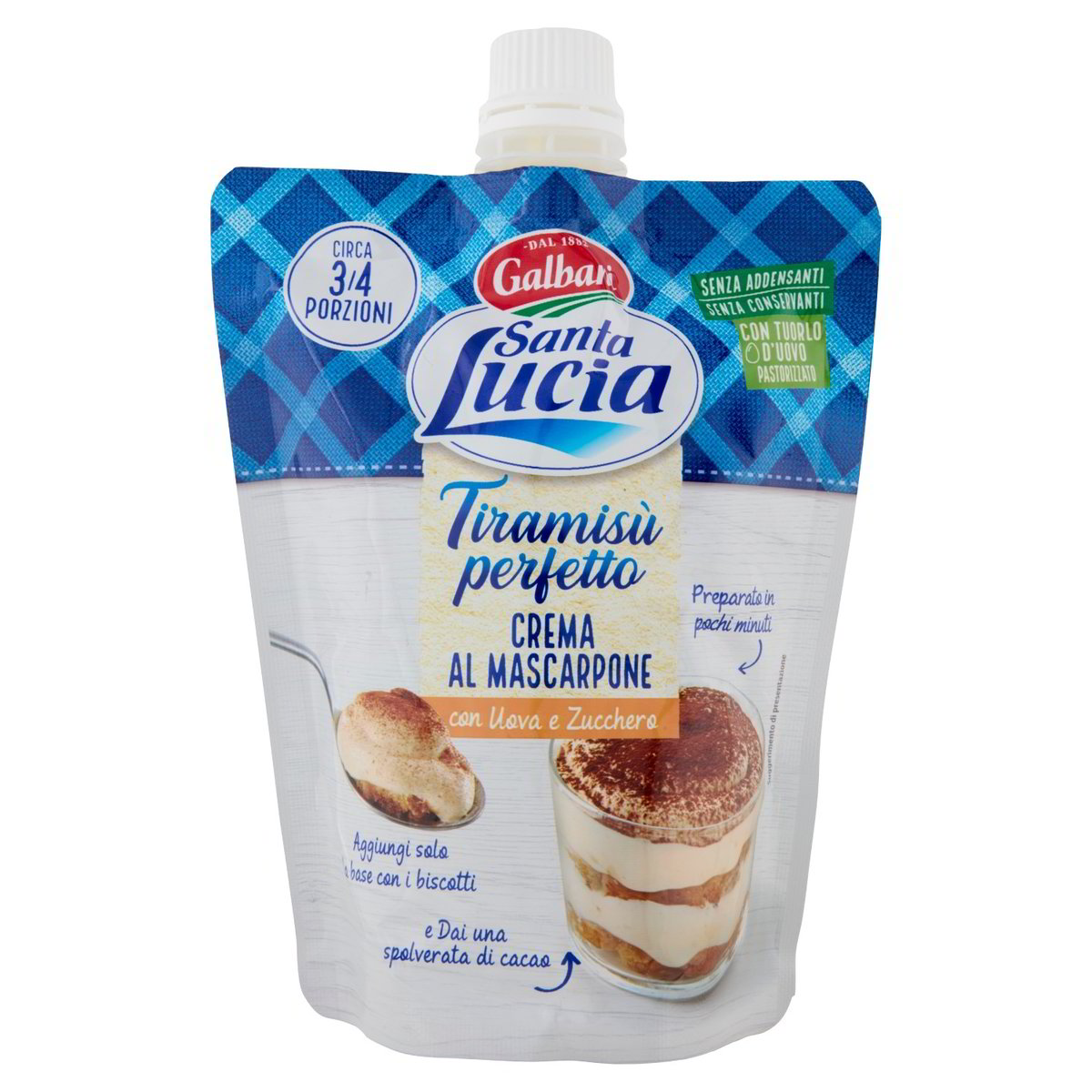 CREMA AL MASCARPONE TIRAMISÙ PERFETTO SANTA LUCIA GALBANI gr. 375- Pacco singolo