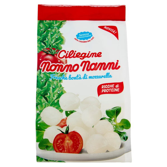 CILIEGINE DI MOZZARELLA CILIEGINE DI MOZZARELLA NONNO NANNI gr. 150 - Pacco singolo
