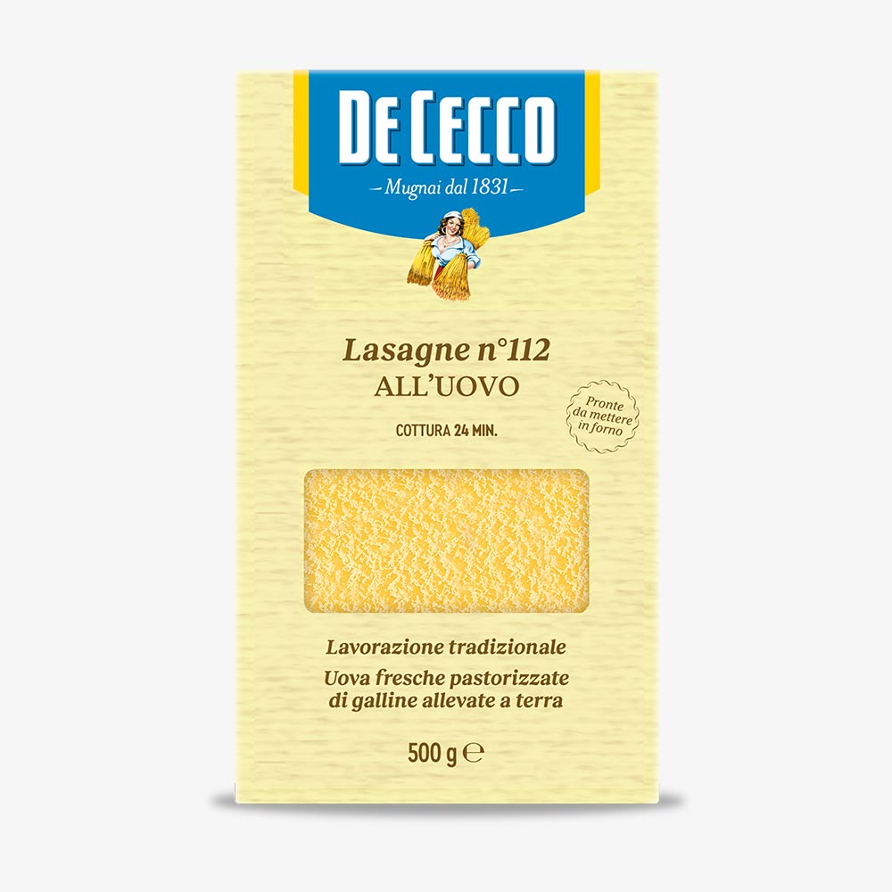 DE CECCO LASAGNE UOVO G500 - Pacco da 12