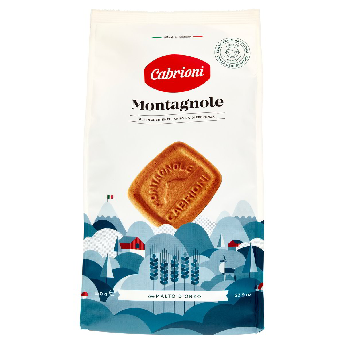 CABRIONI BISCOTTI MONTAGN. gr 650 - Pacco da 8
