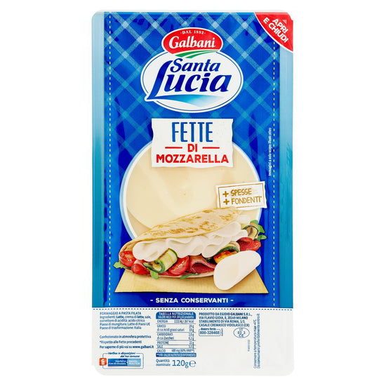 FETTE DI MOZZARELLA SANTA LUCIA GALBANI gr. 120 - Pacco singolo