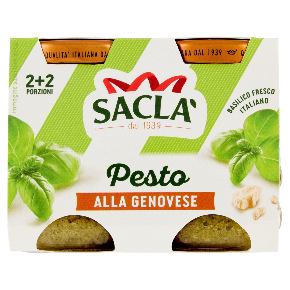 SACLA' PESTO GENOVESE GR.90X2 - pacco da 6