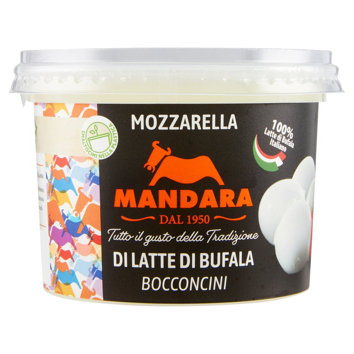 BOCCONCINI DI MOZZARELLA DI LATTE DI BUFALA MANDARA gr 300 - Pacco singolo