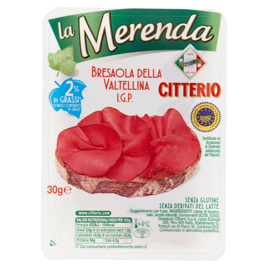 BRESAOLA DELLA VALTELLINA I.G.P. CITTERIO gr. 30 - Pacco da 6