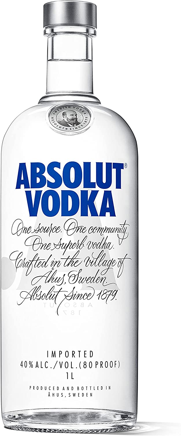 Absolut Vodka, 1Lt - Pacco singolo