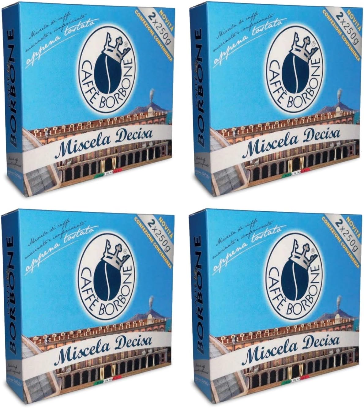 Macinato Miscela Decisa - 8 x 250g - Caffè Borbone