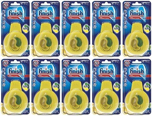 Finish Deodorante per lavastoviglie Citrus & Lime, confezione risparmio da 10 (10 x 1 pezzo)