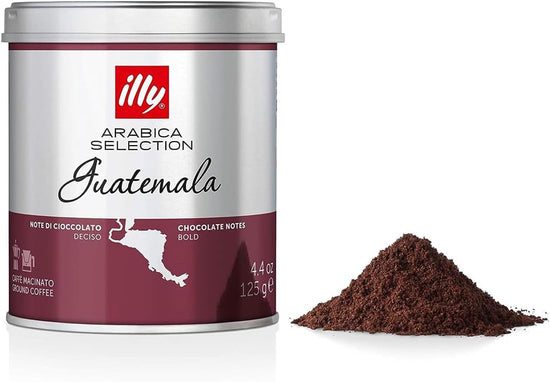 illy Caffè macinato per moka Arabica Selection Guatemala, 6 Barattoli da 125 grammi