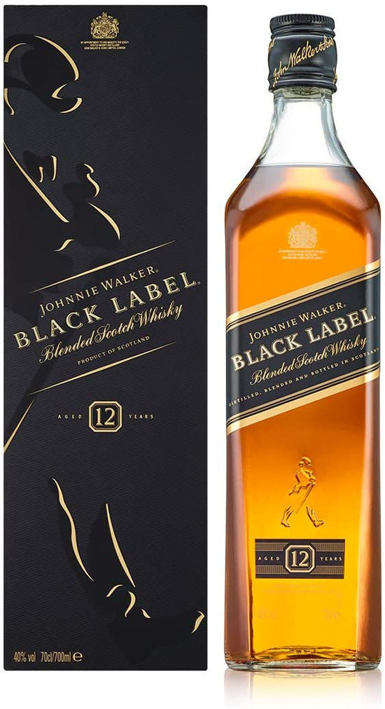 Johnnie Walker Black Label Scotch Whisky - 700 ml - pacco da 6