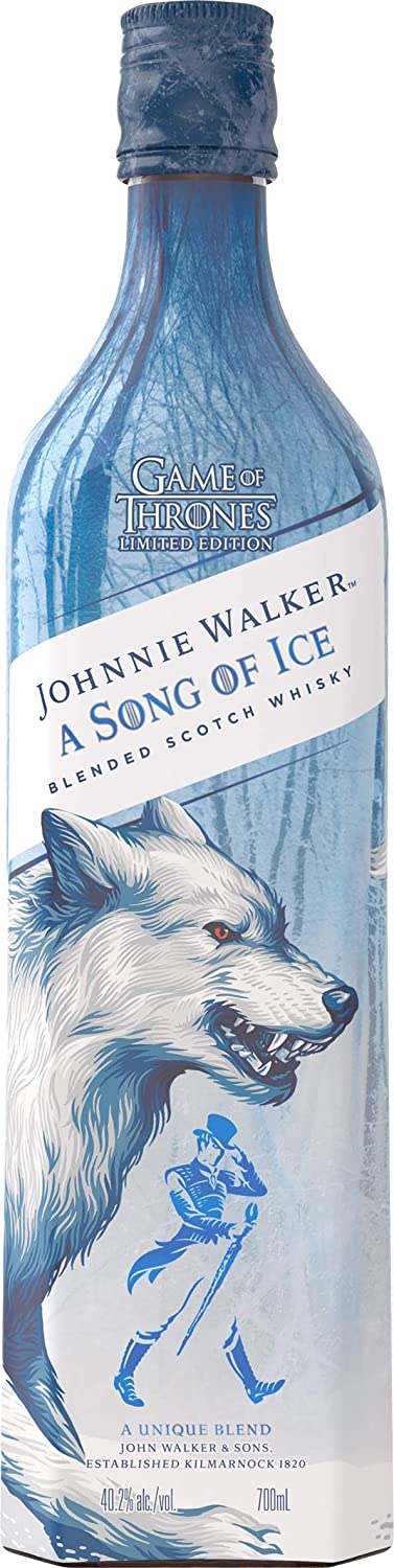 Johnnie Walker Song of Ice - Blended scotch whisky, edizione limitata Game of Thrones Casa Stark - 700 ml