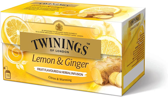 Twinings - Infusi Aromatizzati al Limone e Zenzero (40 Bustine)