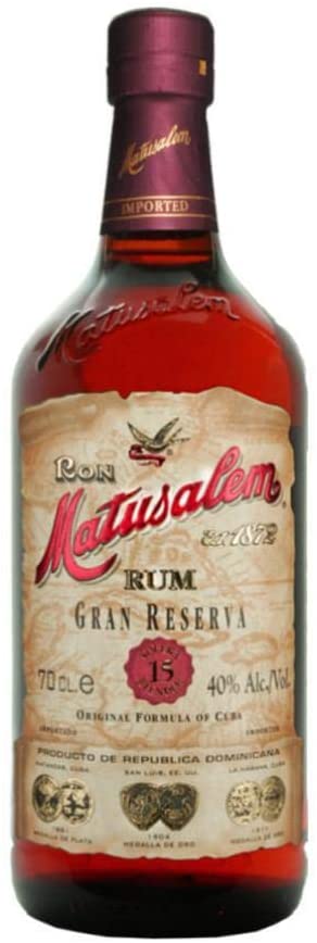 Matusalem Gran Reserva 15 - Rum dalla qualità eccezionale e dal gusto sofisticato, delicatamente speziato, complesso, fine e completo. Bottiglia da 70cl, Vol.40%. - pacco da 3