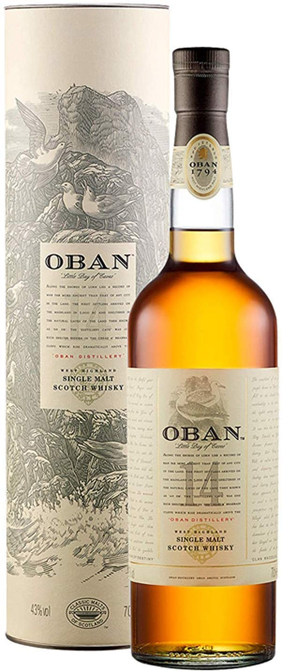 Oban 14 Anni Scotch Whisky Single Malt con Astuccio, 700ml