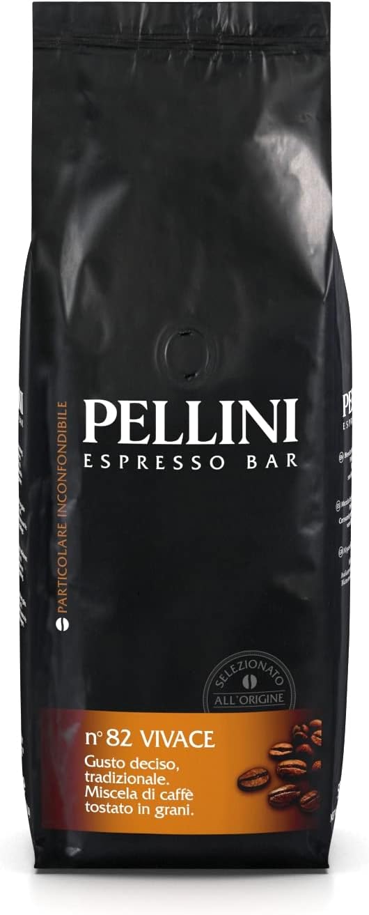 Pellini Caffè, Caffè in Grani Pellini Espresso Bar No. 82 Vivace, 500 gr. Set 6 confezioni da 500 gr. Totale 3 kg.