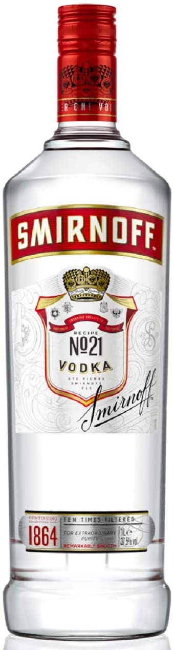 Smirnoff Vodka da 1 l - pacco da 6