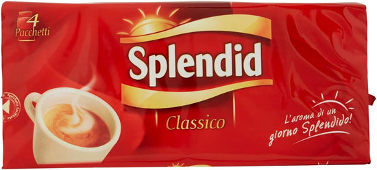 Splendid - Caffè Macinato Gusto Ricco - Miscela Caffè per Moka - 16 confezioni da 250 gr (Totale 4 Kg)