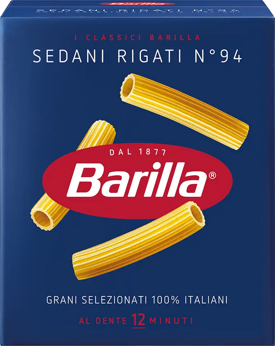 BARILLA 94 SEDANI RIGATI KG.1 - Pacco da 15