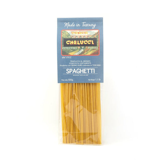 Spaghetti trafilati a bronzo Chelucci - Pasta artigianale – Vero Grano Antico Senatore Cappelli - Pacco singolo