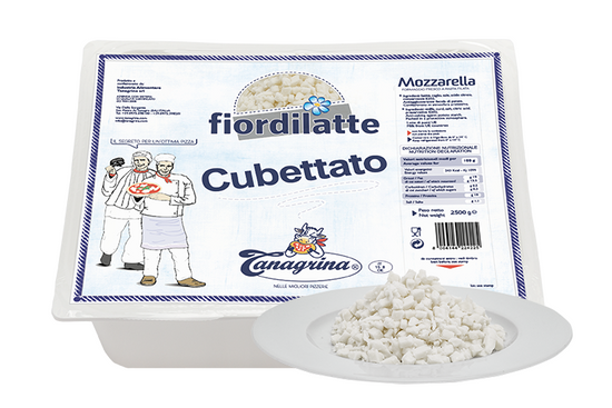 Mozzarella a cubetti 2,5 Kg