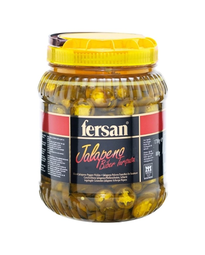FERSAN GREEN PEPERONCINI JALAPENOS A FETTE GR.1700 - pacco da 6