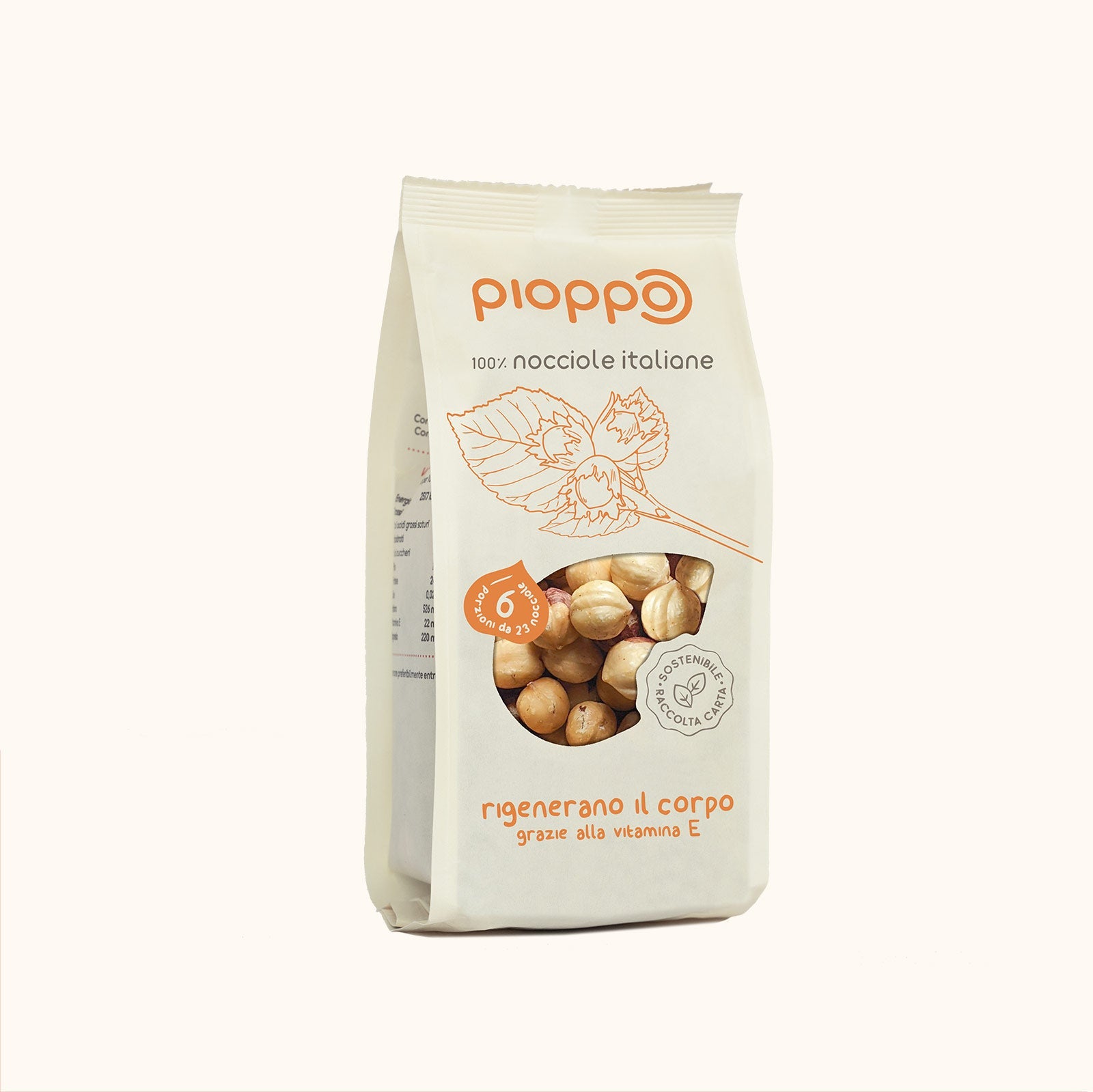 PIOPPO NOCCIOLE SG.100%gr. 180 - Pacco da 6
