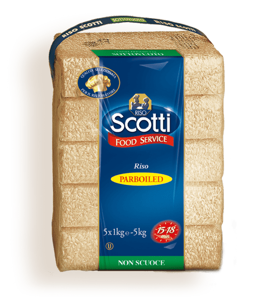 SCOTTI RISO PARBOILED KG.1  - Pacco da 10