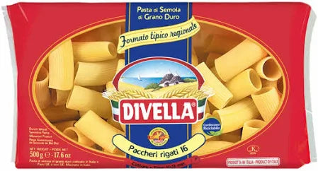 DIVELLA PACCHERI RIGATI GR.500 - Pacco da 12