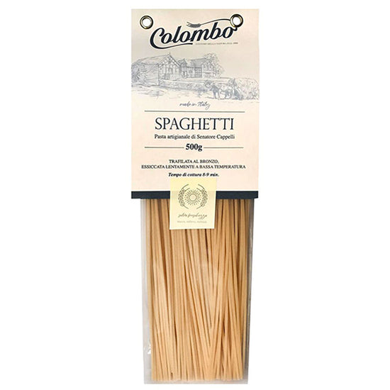 Spaghetti Colombo – Pasta artigianale – Grano Senatore Cappelli - pacco da 12