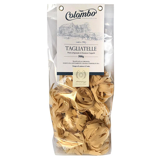 Tagliatelle Colombo - Pasta artigianale - Grano Senatore Cappelli - Pacco singolo
