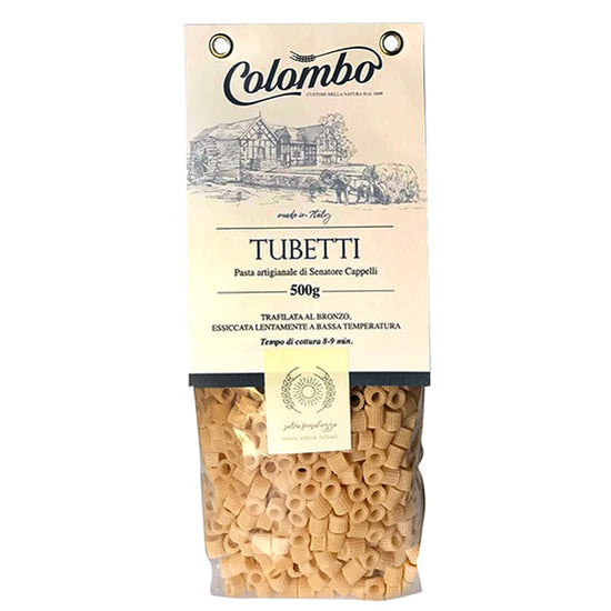 Tubetti Colombo - Pasta artigianale - Grano Senatore Cappelli - Pacco singolo